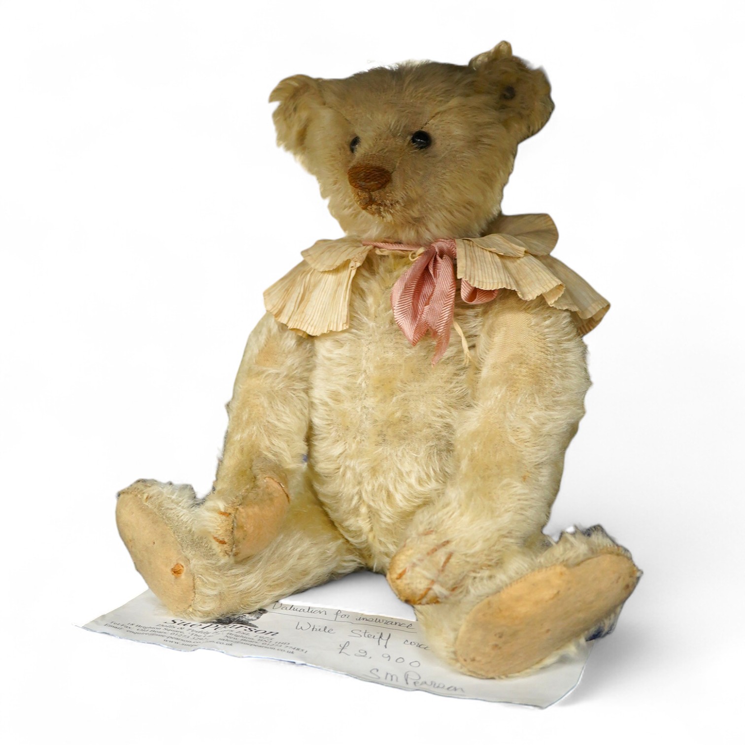 A Steiff blonde teddy bear, c.1907, approx. 36cm long